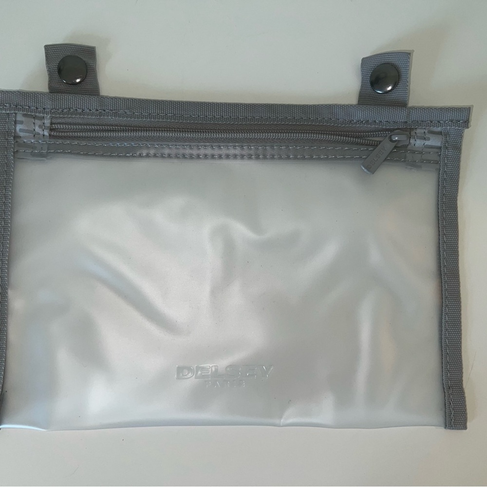 Delsey Luggage Replacement Toiletry Pocket Zipper Pouch Snap Attachment